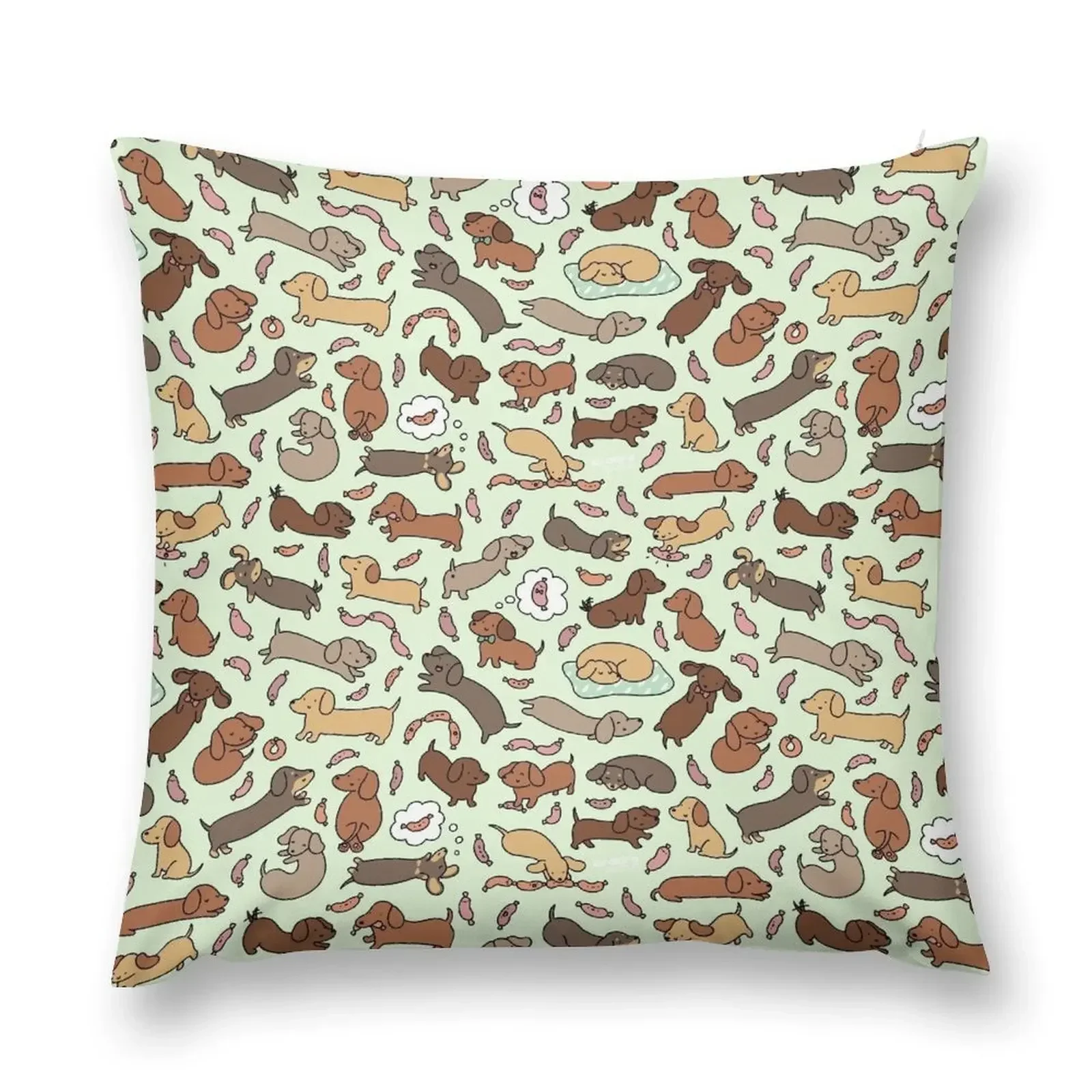 

Wiener Dog Wonderland Throw Pillow Cushions Cover ornamental pillows Sofas Covers pillow