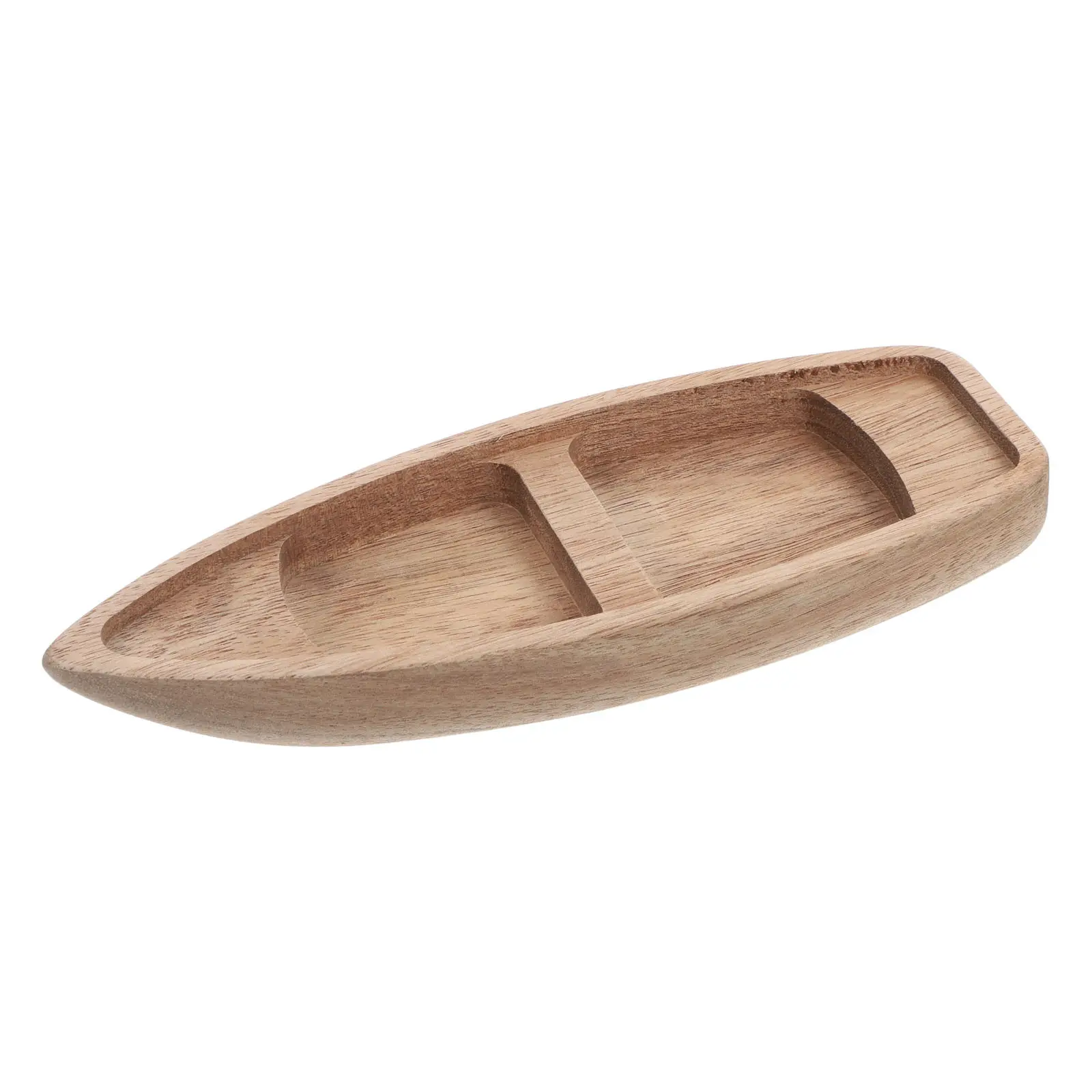 Classic Wooden Ship Small Natural Wooden Boat Nautical Party Decoration Unfinished Canoe DIY Craft Home Decor Miniature Wood