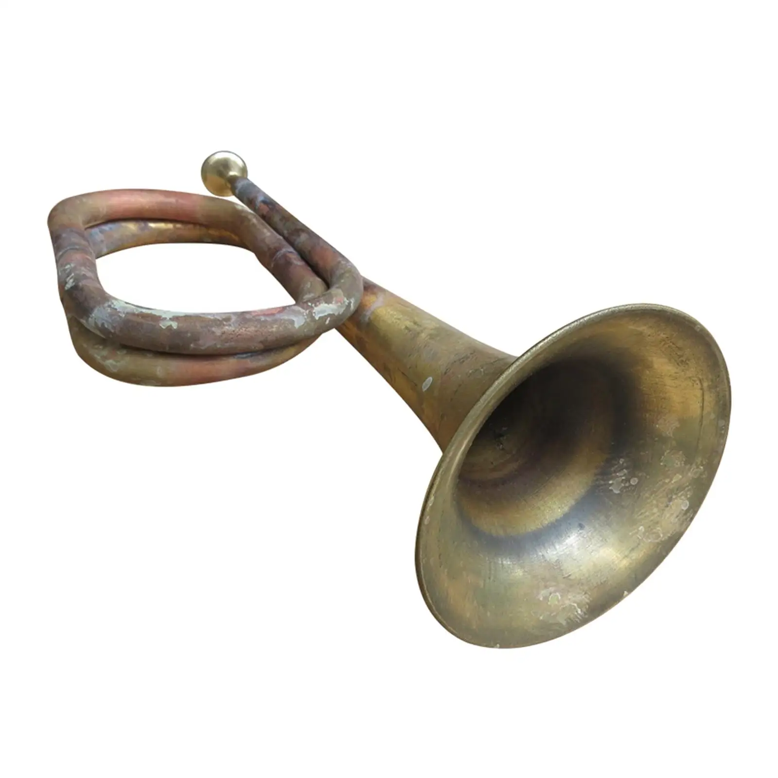 Marching Bugle Music Instrument Classic Style 12.60inch Scout Bugle Blowing