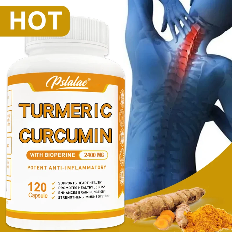 

Turmeric Curcumin - Relieves Muscle and Joint Pain, Supports Heart Health, Powerful Antioxidant