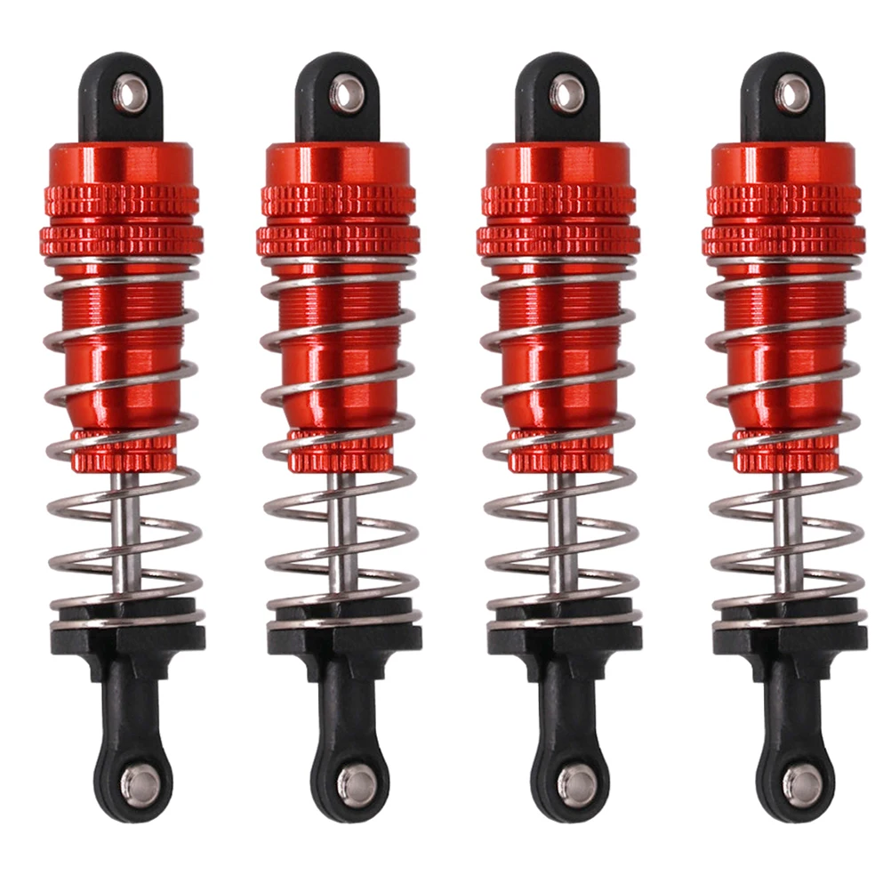

1 Pair 1/14 144001 Universal Metal Front Rear Red Absorber Damper For Rc Car Crawler Modified Parts Compatible With Weili