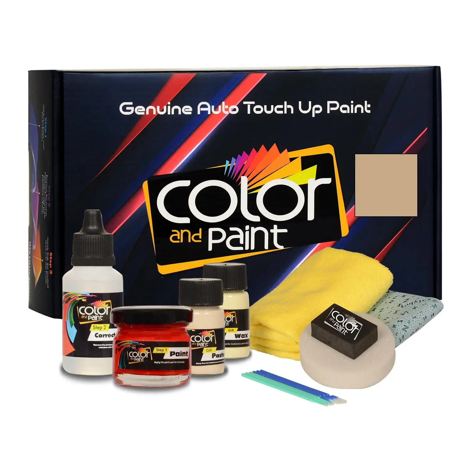 Color and Paint compatible with Rolls Royce Automotive Touch Up Paint - ANTIQUE GOLD 2 MET - P24 - Basic care