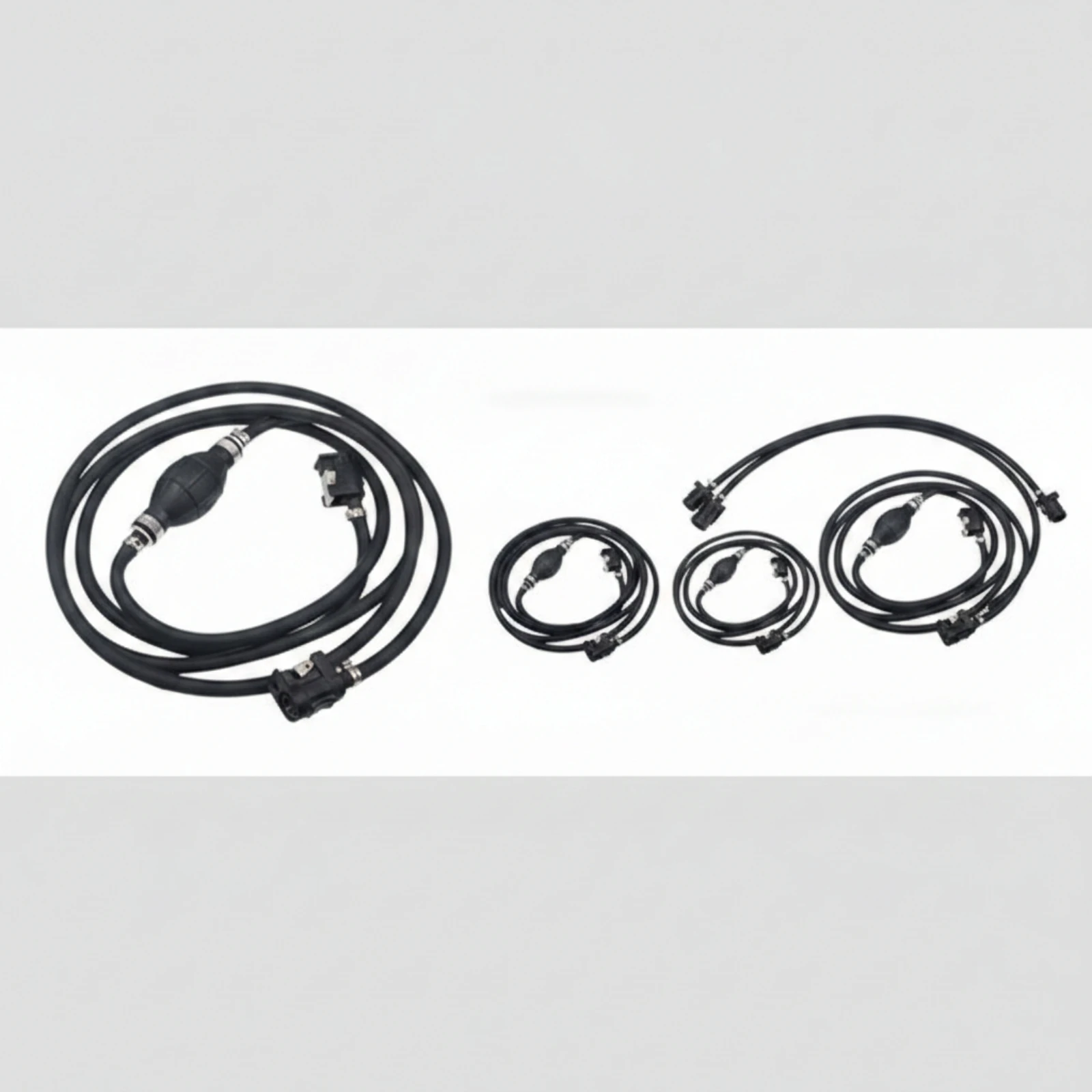 Outboard Fuel Line with Primer Bulb 8mm Fuel Line with Primer Bulb Oil-Resistant Rubber for Boaters, Boats