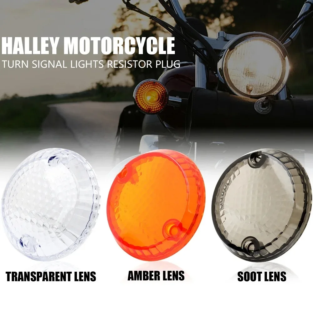 Motorcycle Front Rear Turn Signal Light Lens Indicator Blinker Lamp Cover For Kawasaki Vulcan Zephyr Yamaha V-Star Roadliner
