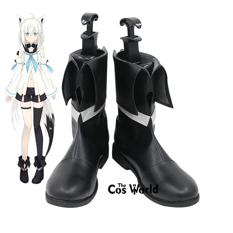 

Japanese Virtual YouTuber VTuber Hololive Shirakami Fubuki Customize Cosplay Boots Shoes