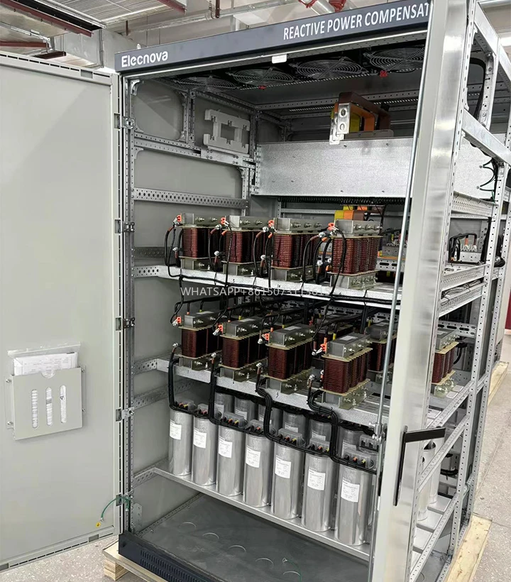 3 Schede di alimentazione di distribuzione Cabinet Fattore reattivo Tre correttivi Scheda Kvar Fasi Fasi 50 Reattore Condensatore Banca