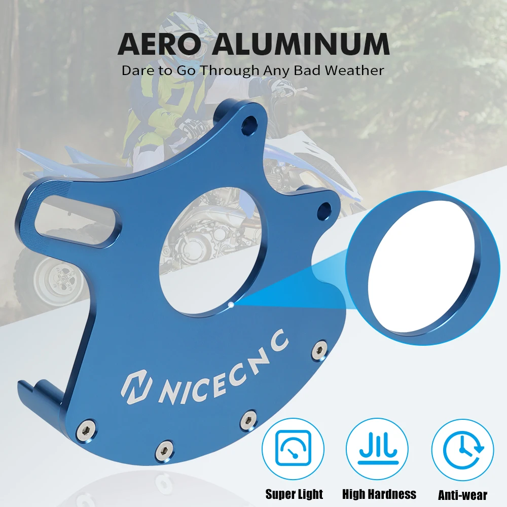 NICECNC رابتور 700 قرص الفرامل الخلفية الفرجار قوس الدوار الحرس لياماها رابتور 700 700R 2013-2023 6061-T6 أجزاء ATV الألومنيوم #3