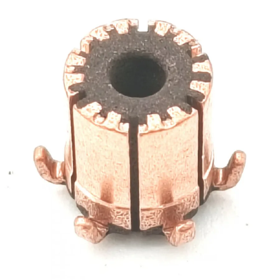 5PCS 6.2x2.28x7.7(8.38)mm 6P Copper Bars Electric Curtains Commutator Small Motor Commutator Tool Part