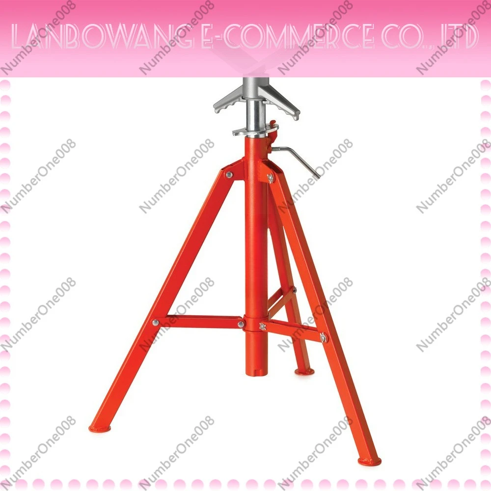 V-Head Adjustable Height Pipe Bracket Gantry Clamp Support Stand Plumbing Pipe Holder Heavy Duty