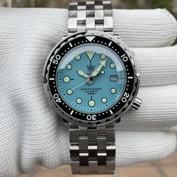 STEELDIVE Official SD1975 Japanese NH35 Luminous Mechanical Watch Multi-color Dial 300 Meters Waterproof Exquisite Men's Watch