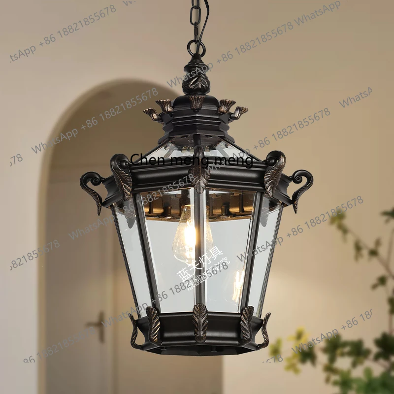 

Outdoor waterproof chandelier American garden corridor waterproof outdoor villa balcony courtyard chandelier