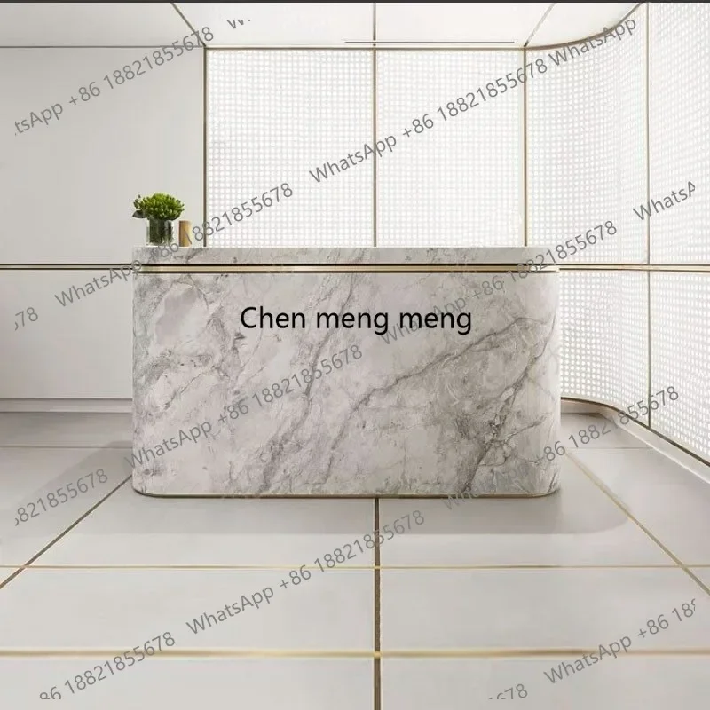 RR Aesthetic Design Reception Desks Company Executive Welcome Display Reception Desks Led Lights Led Best Bureau Office Furnitur