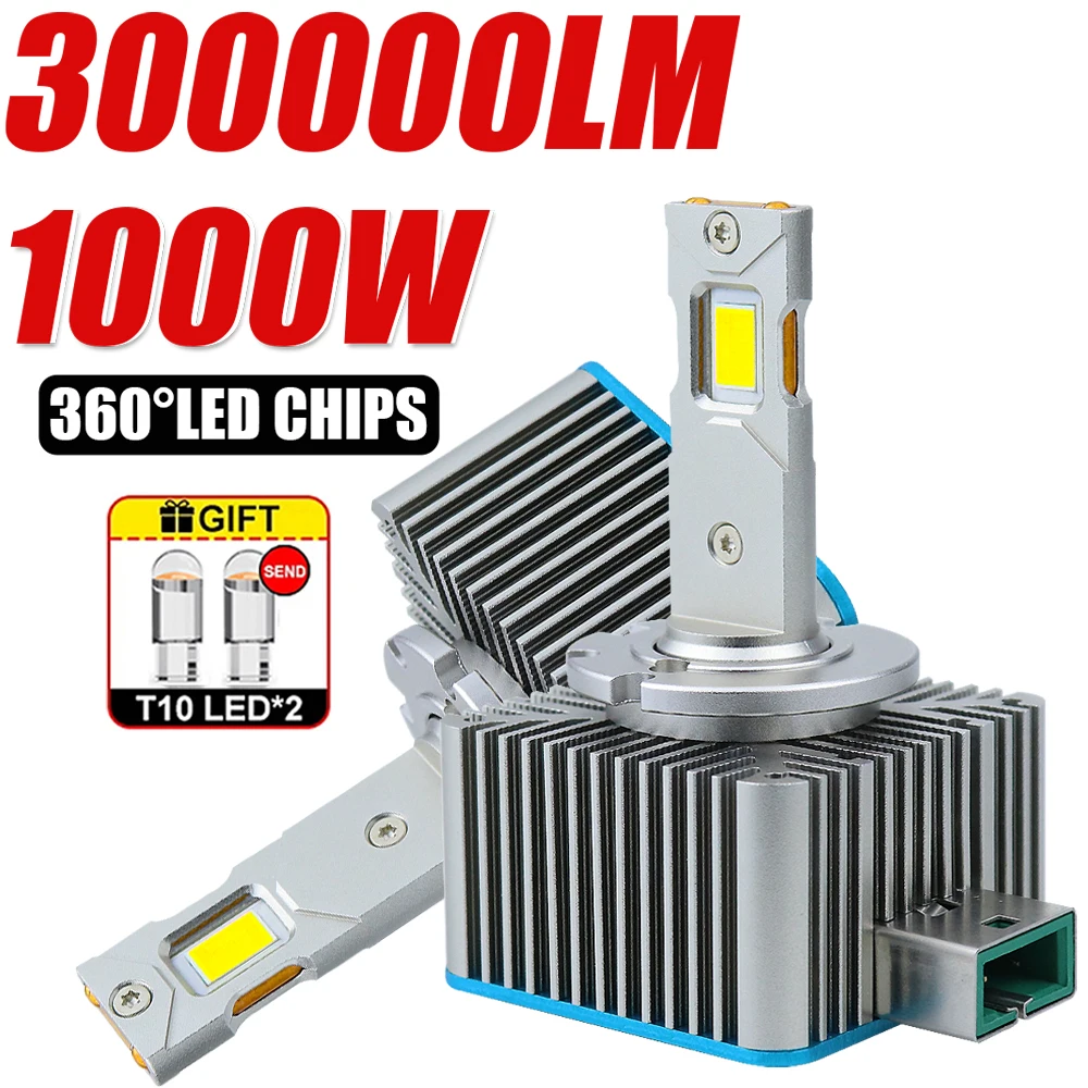 

D3S Led D1S Фара Canbus Лампы 30PCS CSP D4S D2S D8S D1R D4R D2R D3R D4R Led 300000LM 1000W Супер яркие автомобильные лампы серии D