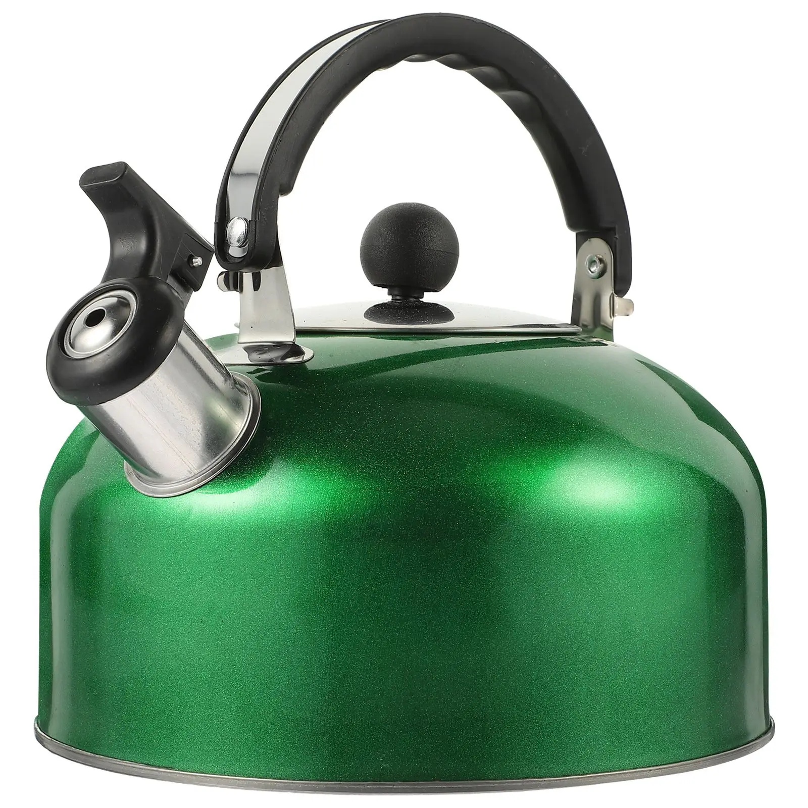

Water Kettle Stainless Steel Whistling Drinks Hot Pot Steel= Spherical