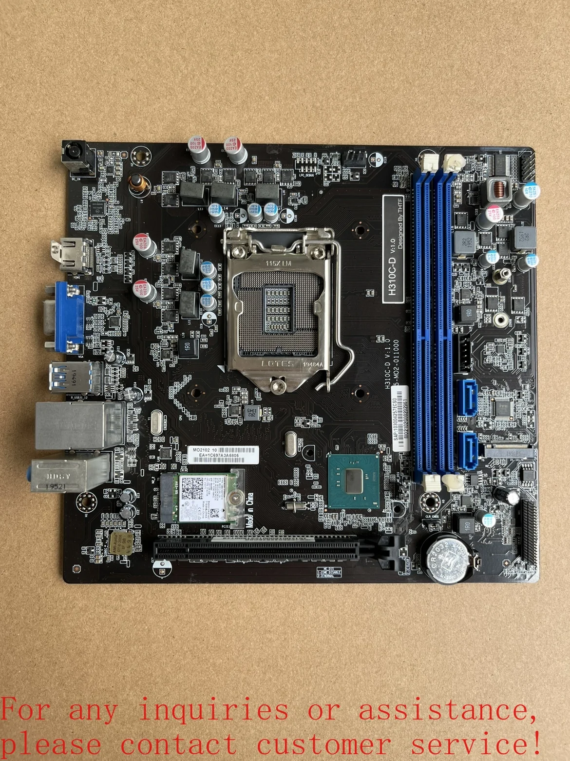 For H310C-D main board Elite 750-B110 V1.0 supports eight generations and nine generations    (store code: 0841)