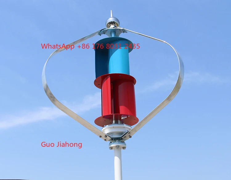 Real Power Vertical Axis Wind Mills 2Kw for Home Electricity