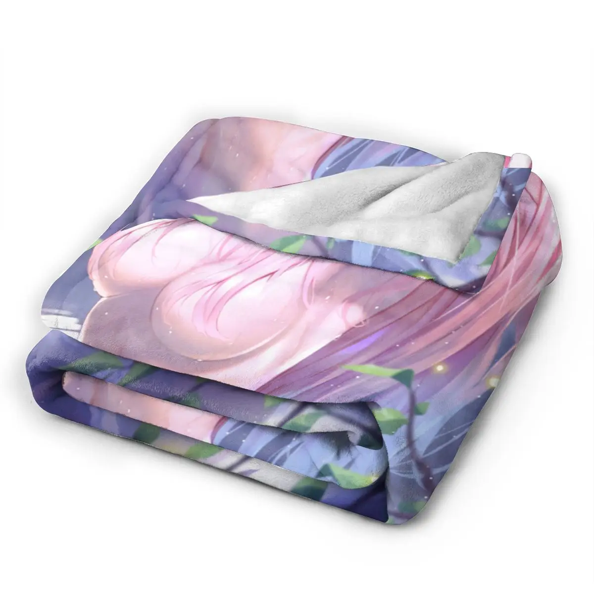 Darling In The FRANXX Zero Two All Season Fleece Blanket Throw Ultra Soft Flannel Blanket Digital Printed Premium Fluffy Fleece