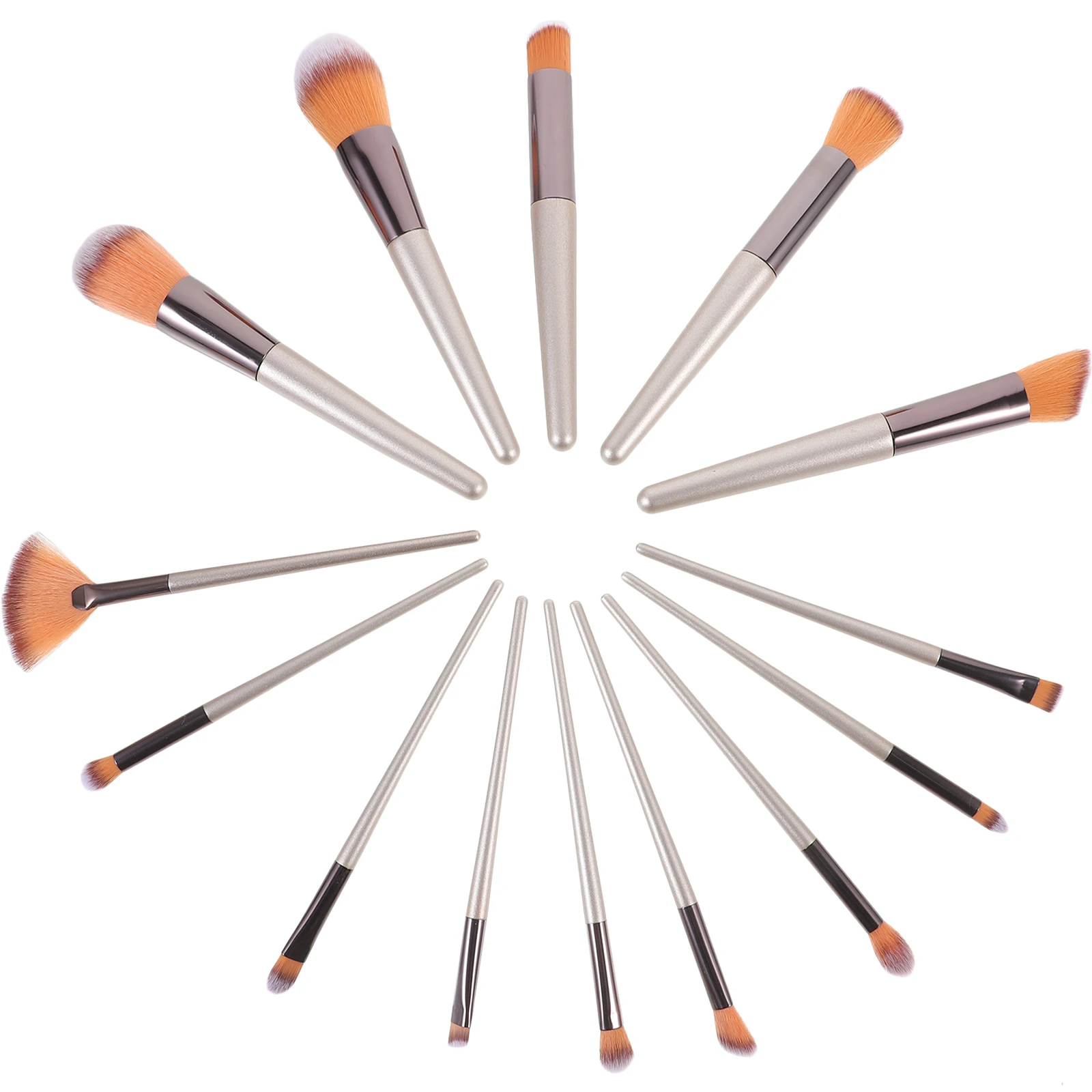 14Pcs Brush Set Makeup Brushes Nylon Head Plastic Handle Perfect for Daily Professional Makeup Beauty Tools Supplies