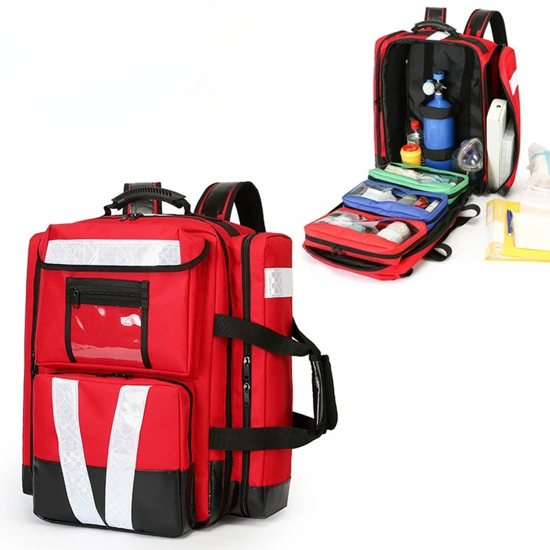 Water Large Capacity, Including Activity Bag, First Aid Rucksack, Visit Backpack, 2L Oxygen Cylinder Can Be Placed