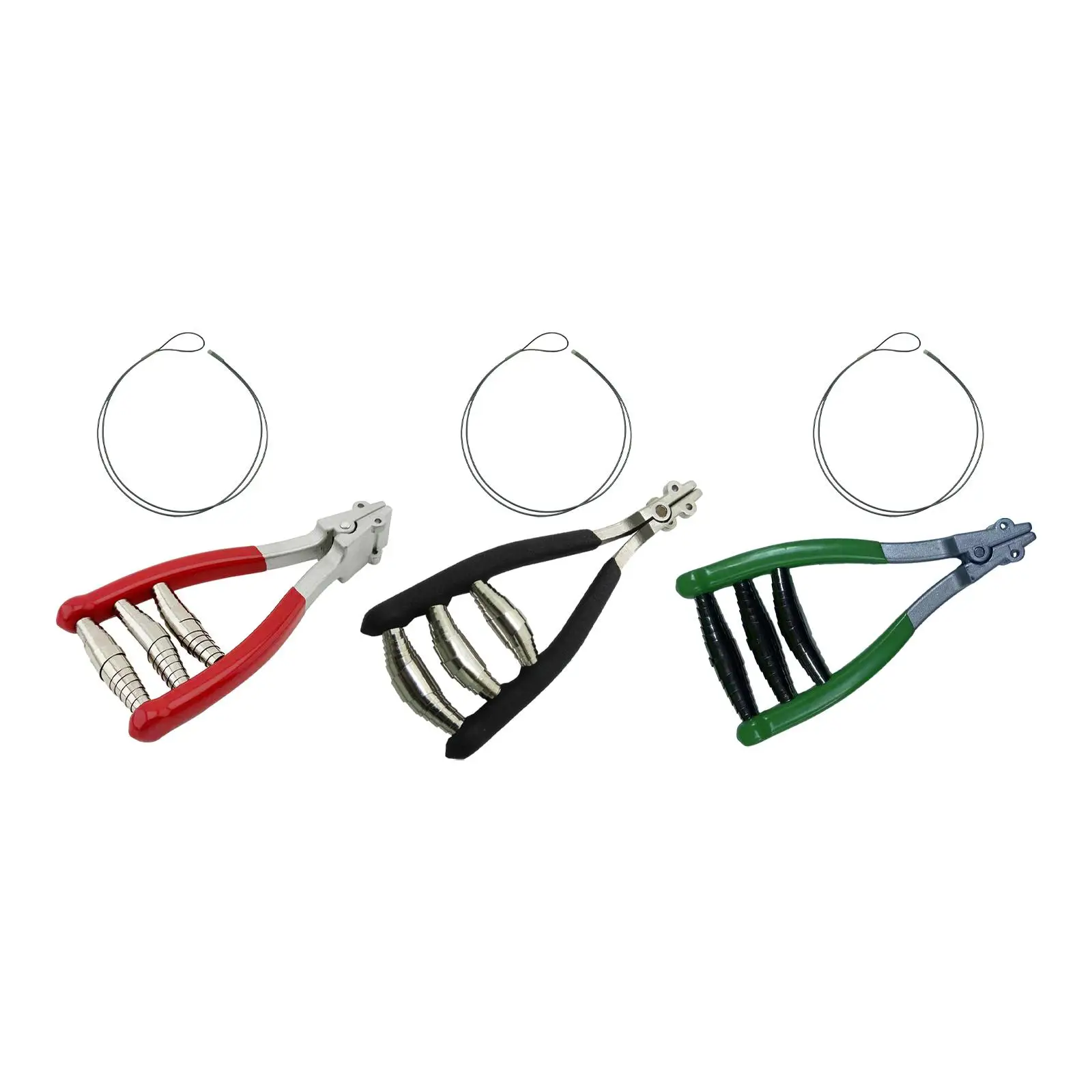 Starting Clamp Stringing Clamp Portable 3 Spring Starter Clamp Sports Stringing Tool for Squash Tennis Racquet Badminton Racket