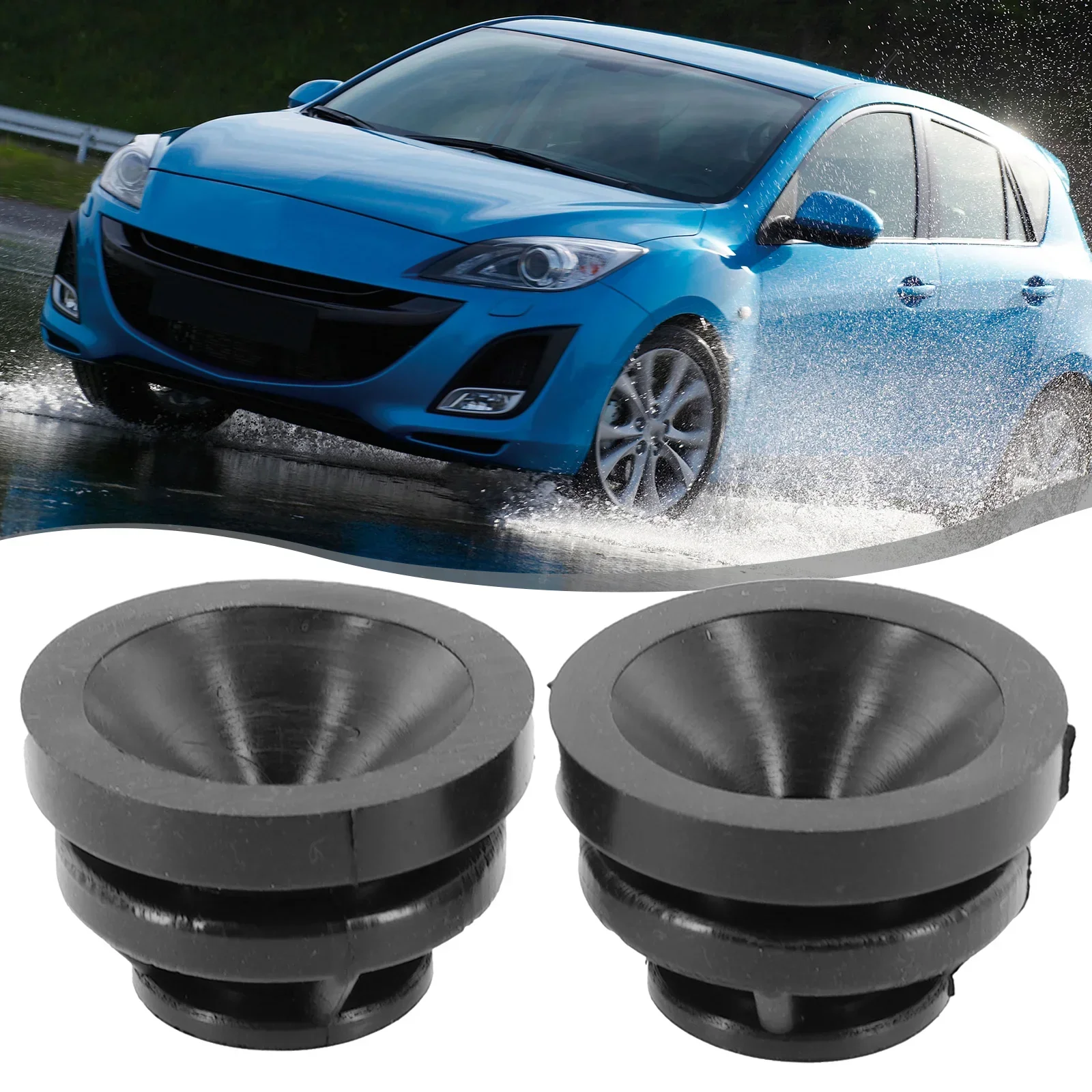 2Pcs Engine Mount Bush Buffer Cushion Covers For Mazda 2 3 6 CX-3/CX-5 P30110238 Rubber Grommet Mount Cap Accessories