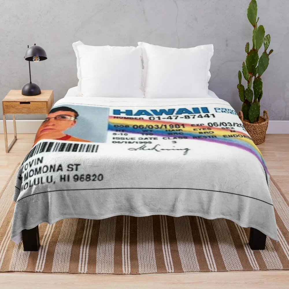 

McLovin Fake I.D Throw Blanket brand blanket thermal blankets for travel fluffy soft blankets