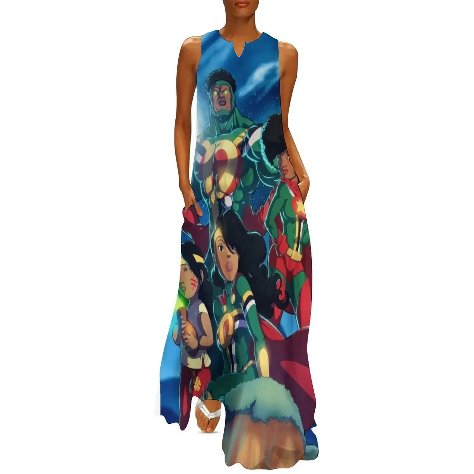 

Team Dominica Long Dress women clothing 2025 new arrivals Dresses beach outfits for women Dress