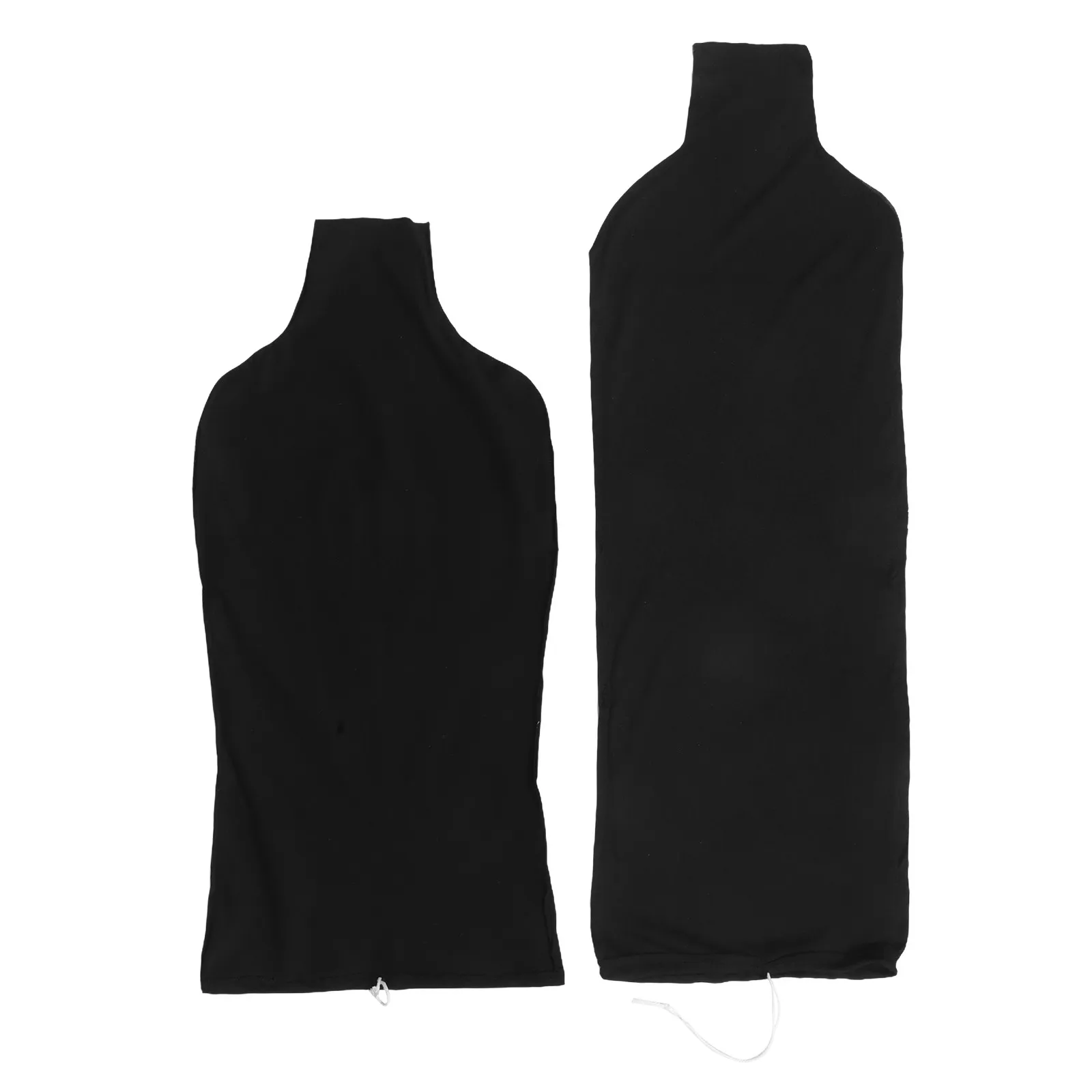 2Pcs Fabric Dress Form Covers Black and White Interchangeable for Clothing Store Mannequin Display Elegant Easy Fit Mannequin