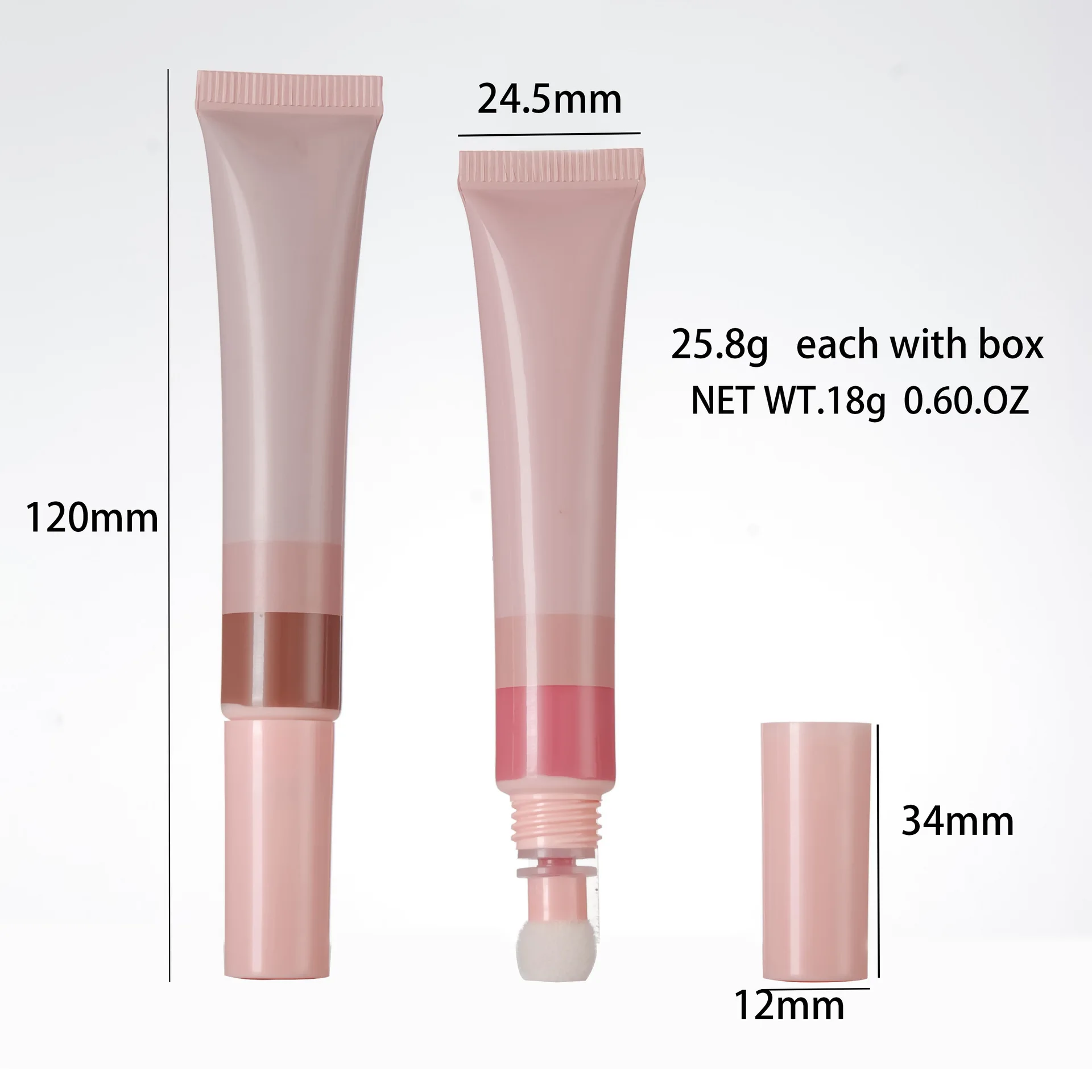 Customized Logo Liquid Blush Cruelty Free Waterproof Blusher Cream Makeup Lip Eye Cheek Tint With Cushion Applicator