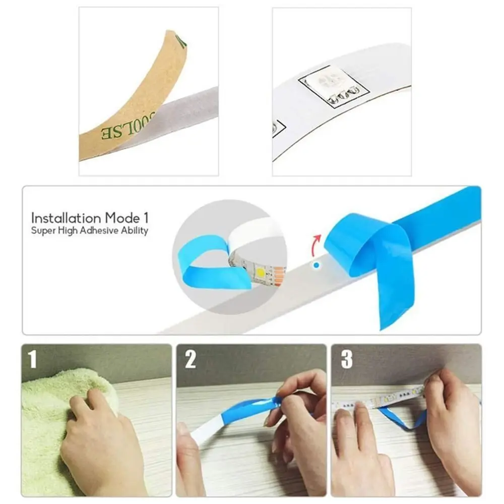 1Pcs New DC 5V LED String Light White Warm White Lighting Tape USB Strip Lamp Home Decor 1-5m SMD 2835 LED TV Background