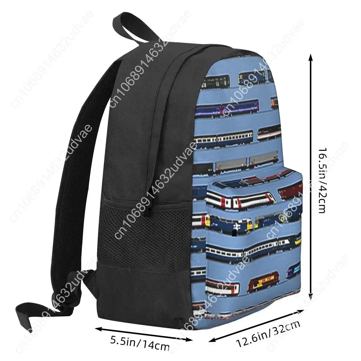British Trains Backpacks Bookbag Students School Bags Cartoon  Rucksack Laptop Rucksack Shoulder Bag