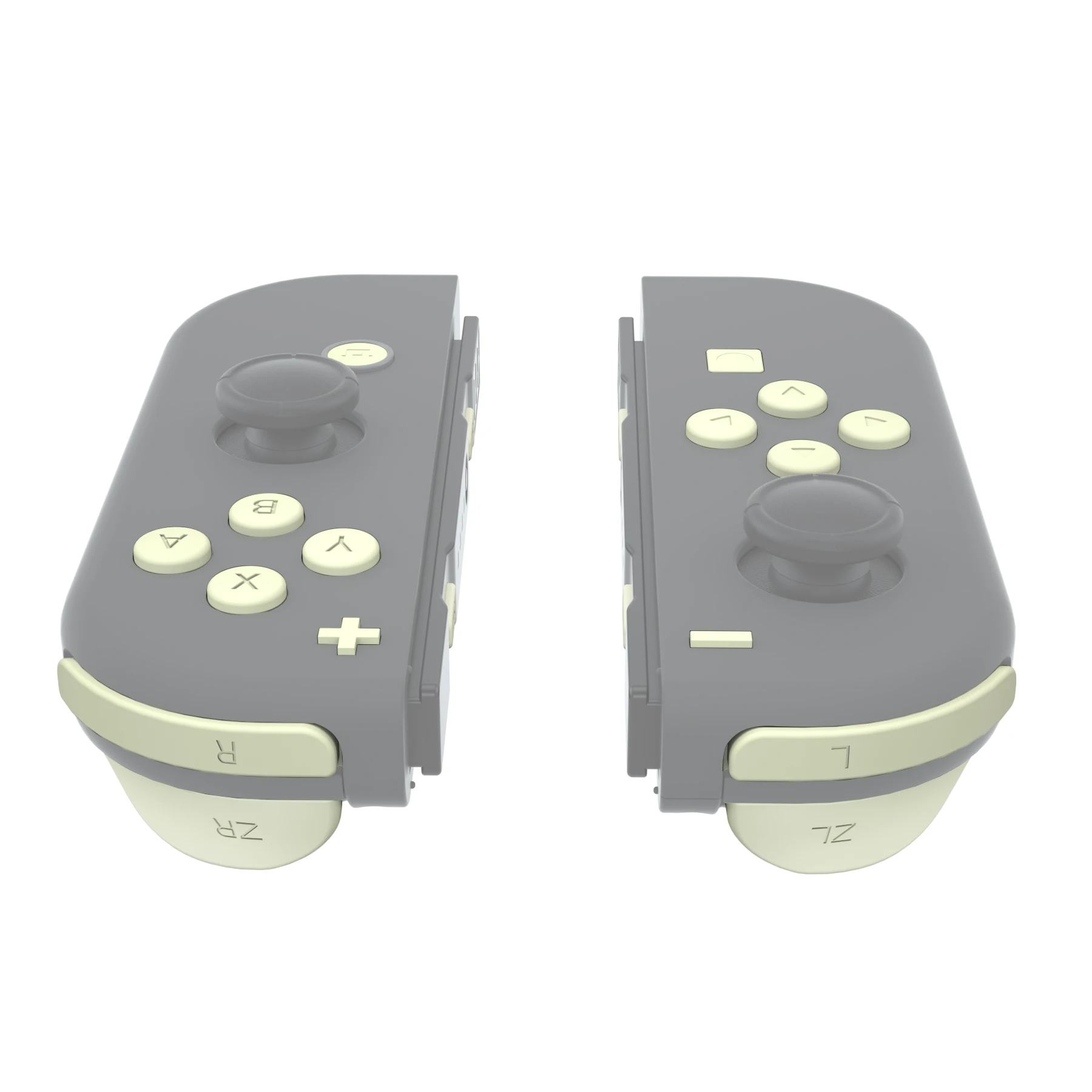 EXtremeRate-Light Cream Conjunto Completo Botões com Ferramenta para Nintendo Switch, OLED JoyCon, ABXY Direção Chaves, SR, SL, L, R, ZR, ZL Gatilho