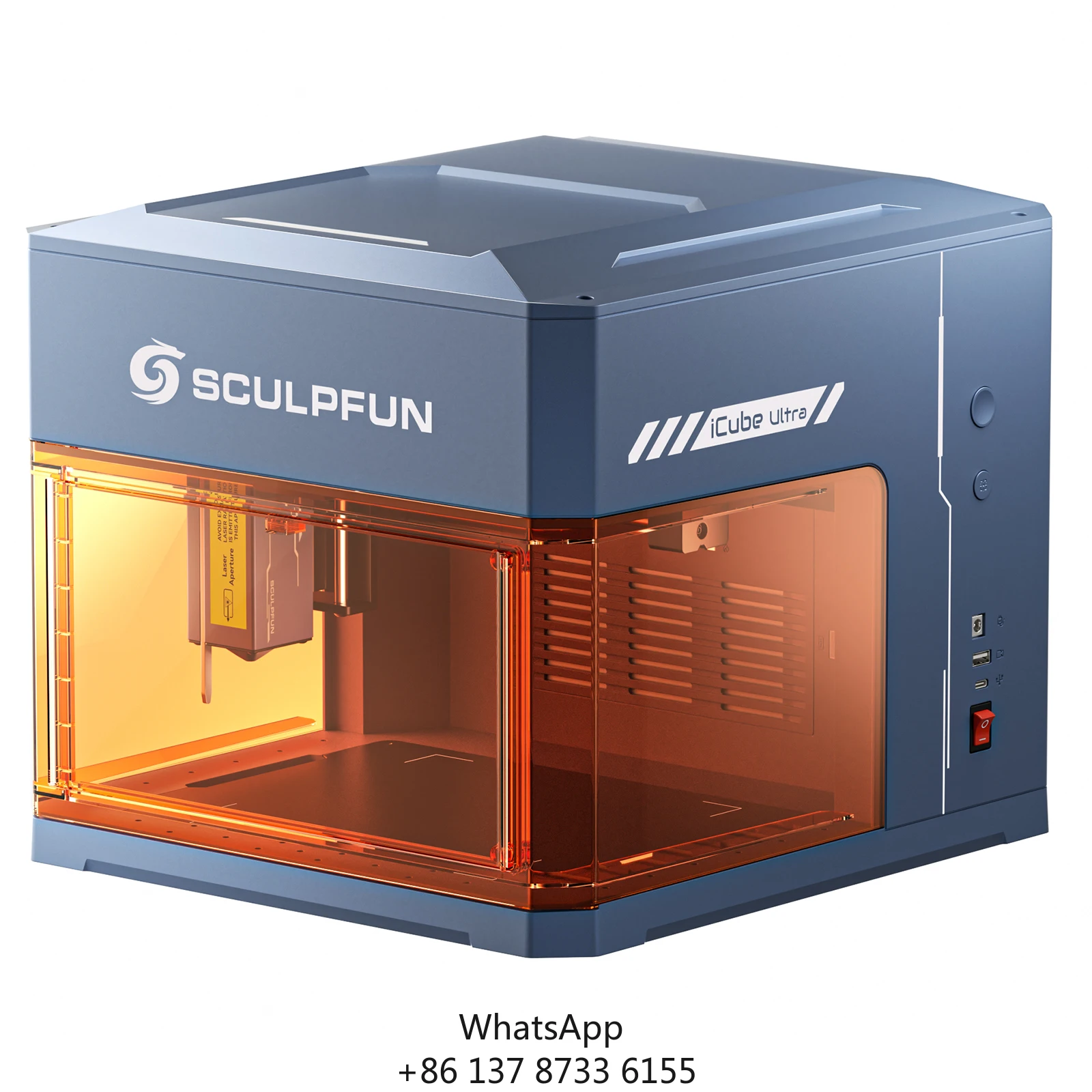 

SCULPFUN ICube Ultra Fiber Laser Marking Desktop Wood Laser Engraving Machine