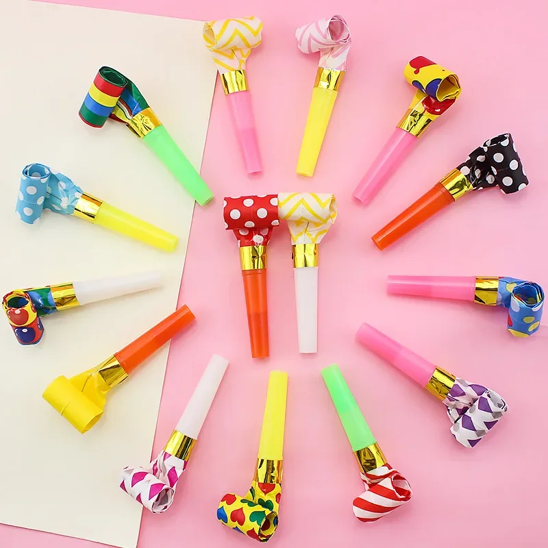 

30Pcs Whistling Toys Children Birthday Party Supplies Cheerleader Bar Event Atmosphere Noise Prank Bags Fillers Fun Toys