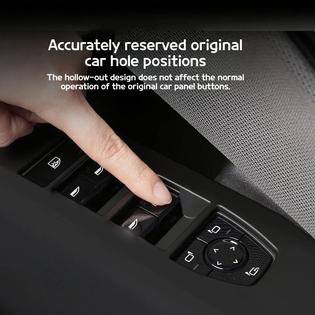 For BMW X3 G45 2025 Car glass leather all-inclusive lifting panel protection decorative frame door interior sticker modification