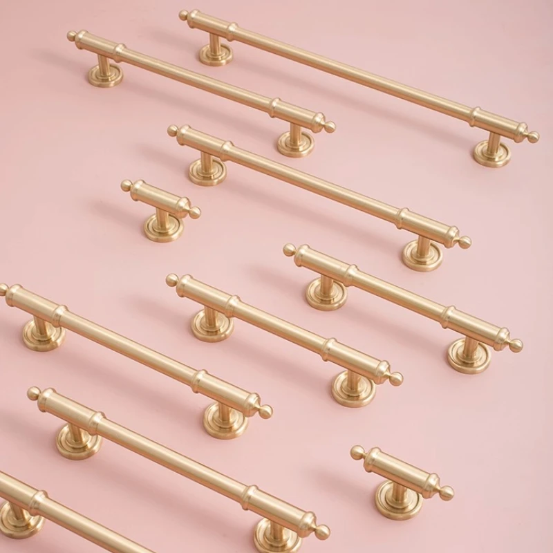 French Style Cabinet Door Handle Modern and Simple Shoe Cabinet Handle Light Luxury Gold Wardrobe Knob Creative Cabinet Handle