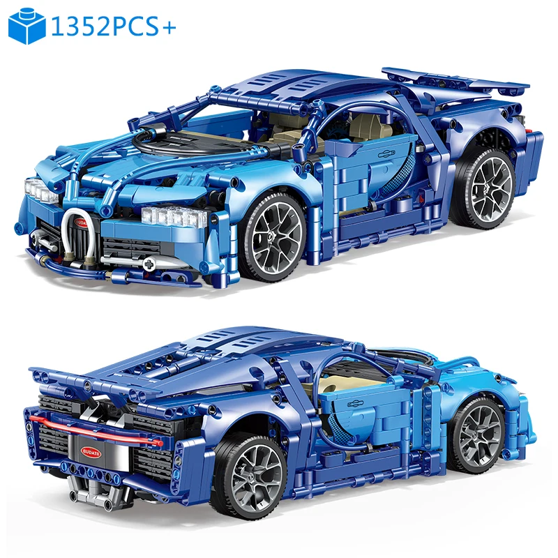 City Technical 1:14 Bugattied Super Racing Car Building Blocks Model MOC Assemble Sports Vehicle Bricks Toys For Kids Adult Gift