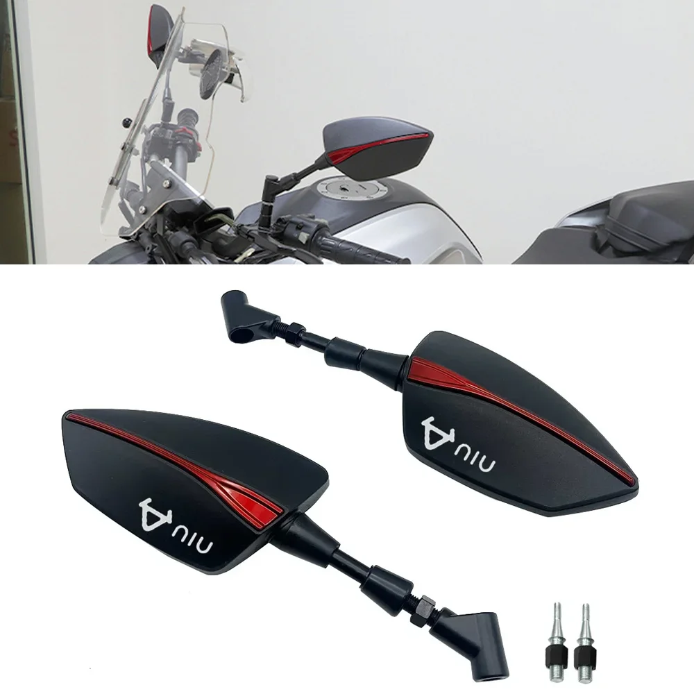 

For Niu N1s M1 U1 M+ U+ M1 N-gt U M U Motorcycle Rear Side View Mirrors Universal 8mm/10mm