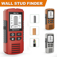 6 in 1 Metal Detector Stud Finder LCD Display Electric Wall Scanner Sensor High Accuracy Wood Stud Find for AC Live Wire Cable