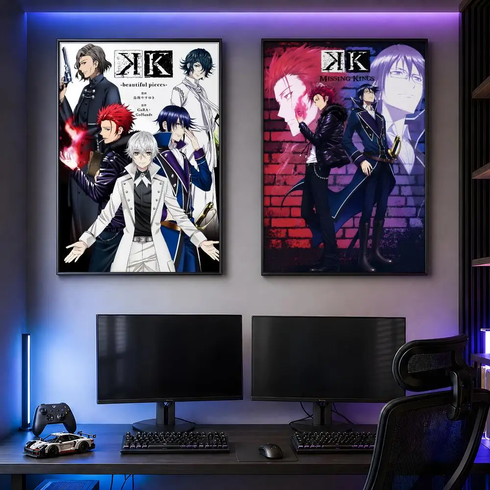 Anime K Return Of Kings K Project Poster PP Self Adhesive Decorative HD for Garage gaming room living room Gift