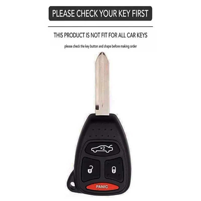 Car Key Case for Dodge Avenger Caliber Cool Bo for Chrysler Voyager 300c Pacifica for Jeep Grand Cherokee Compass Patriot Holder