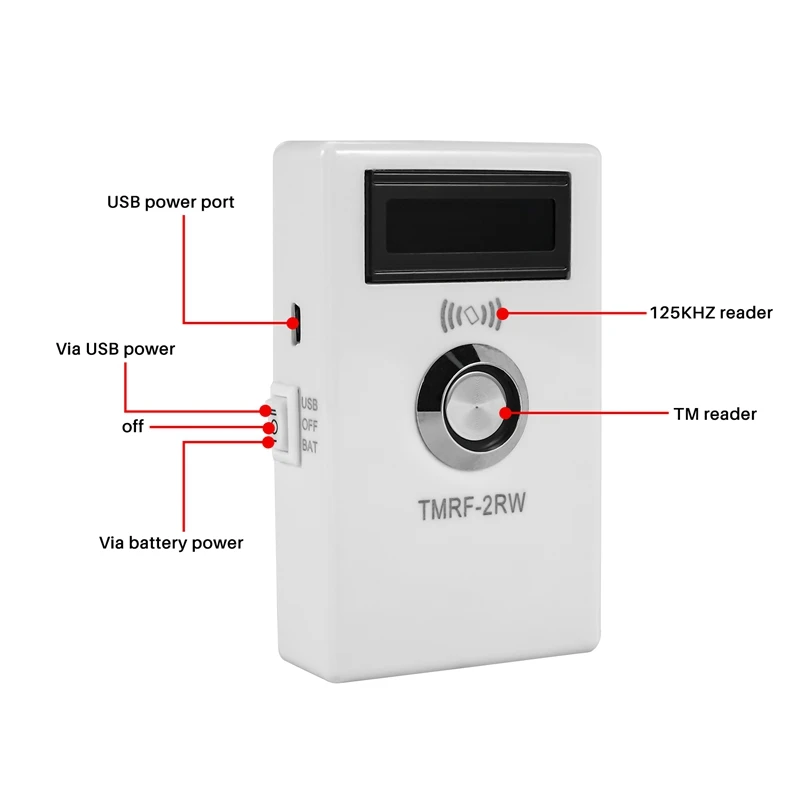 TMRF-2RW Ibutton Programmer DS1990A Duplicator Cloner Copier 125Khz RFID Reader Writer RW1990 Key Token RFID