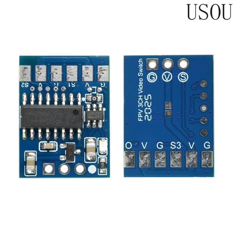 DC 5-12V 2-Channel/3-Channel Video Switcher Video Switching Module PWM Signal Control For FPV Drone Cameras