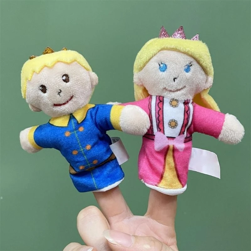 Role Playing Princess Finger Puppet Movable Jaw Creative Pretend Play