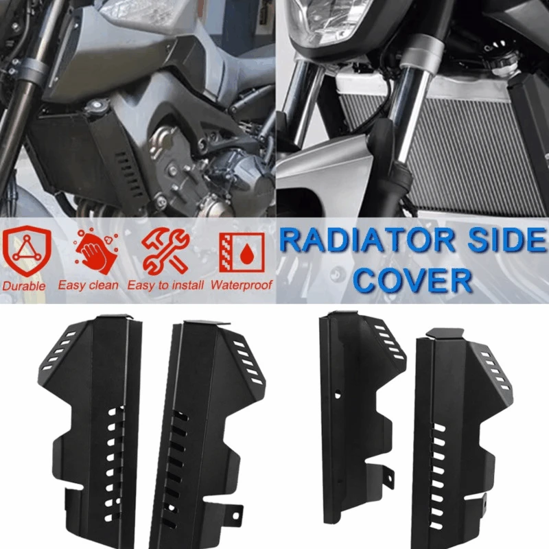 

Motor Parts aluminium Radiator side Cover Protector FOR YAMAHA MT-07 FZ-07 2013-2016 2014 2015 Motorcycle Accessories MT07 FZ07
