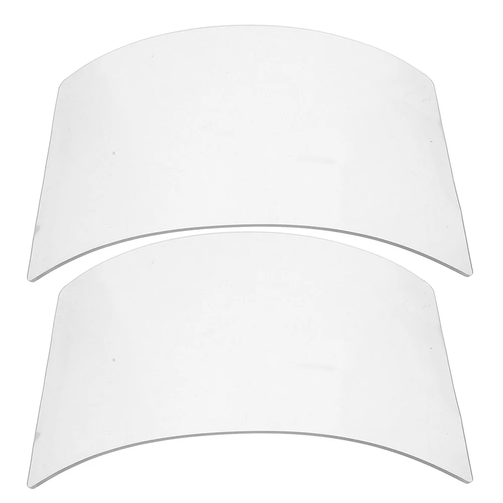 

2pcs Sandblasting Hood Lens Replacement Clear Organic Glass Lens For Protective Gear Grinding Shield Welding Hood Cover