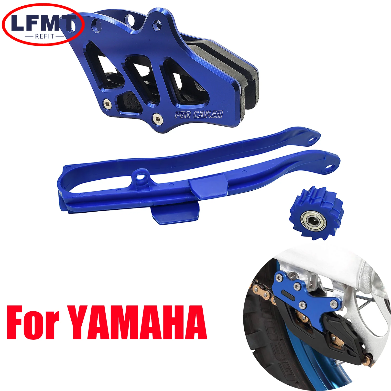 

Chain Slider Swingarm Guide Lower Roller and Chian Guide Guard For YAMAHA YZ125 250 250F 450F 250FX 450FX WR250 450 2007-2020