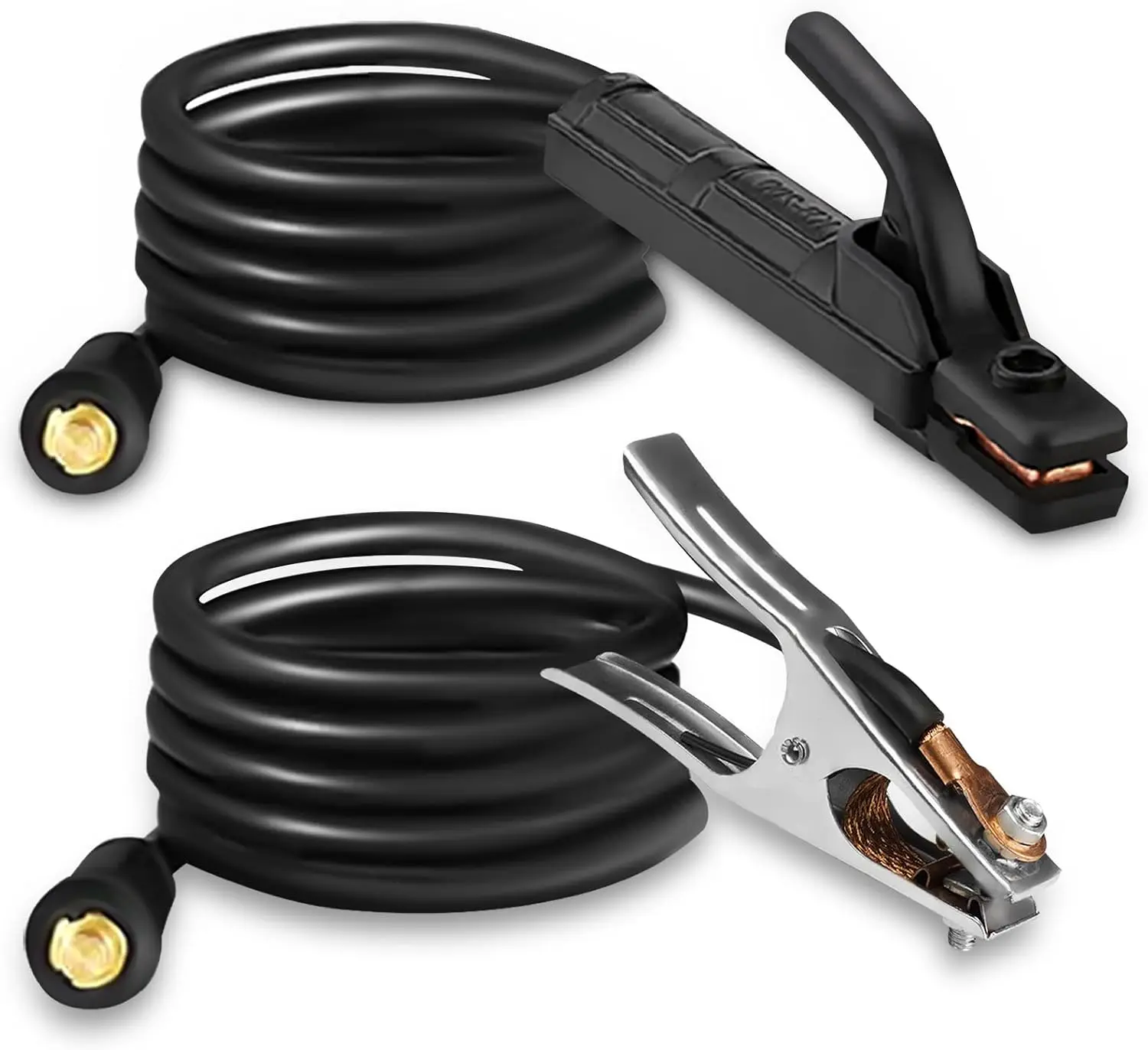 

Welding Electrode Holder Lead MMA ARC Stick Welding Ground Clamp and Welding Cable Electrode Holder for 300A Welder Machine