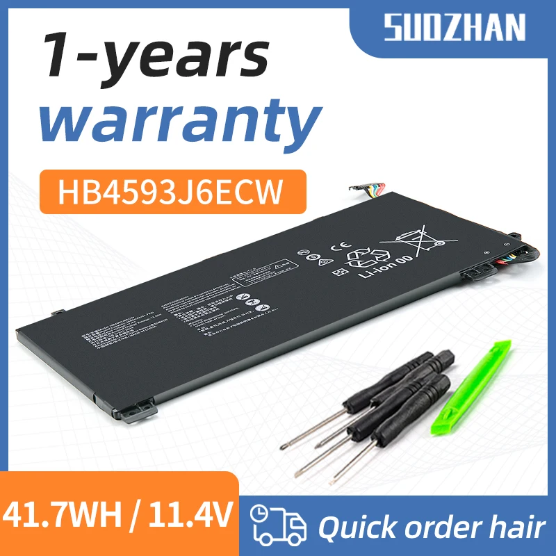 SUOZHAN For Huawei Laptop battery HB4593J6ECW WRT-W09 WRT-WX9 WRT-W19 WRT-W19L WRT-W29 WRT-W29L HN-W19L WRTB-WFE9