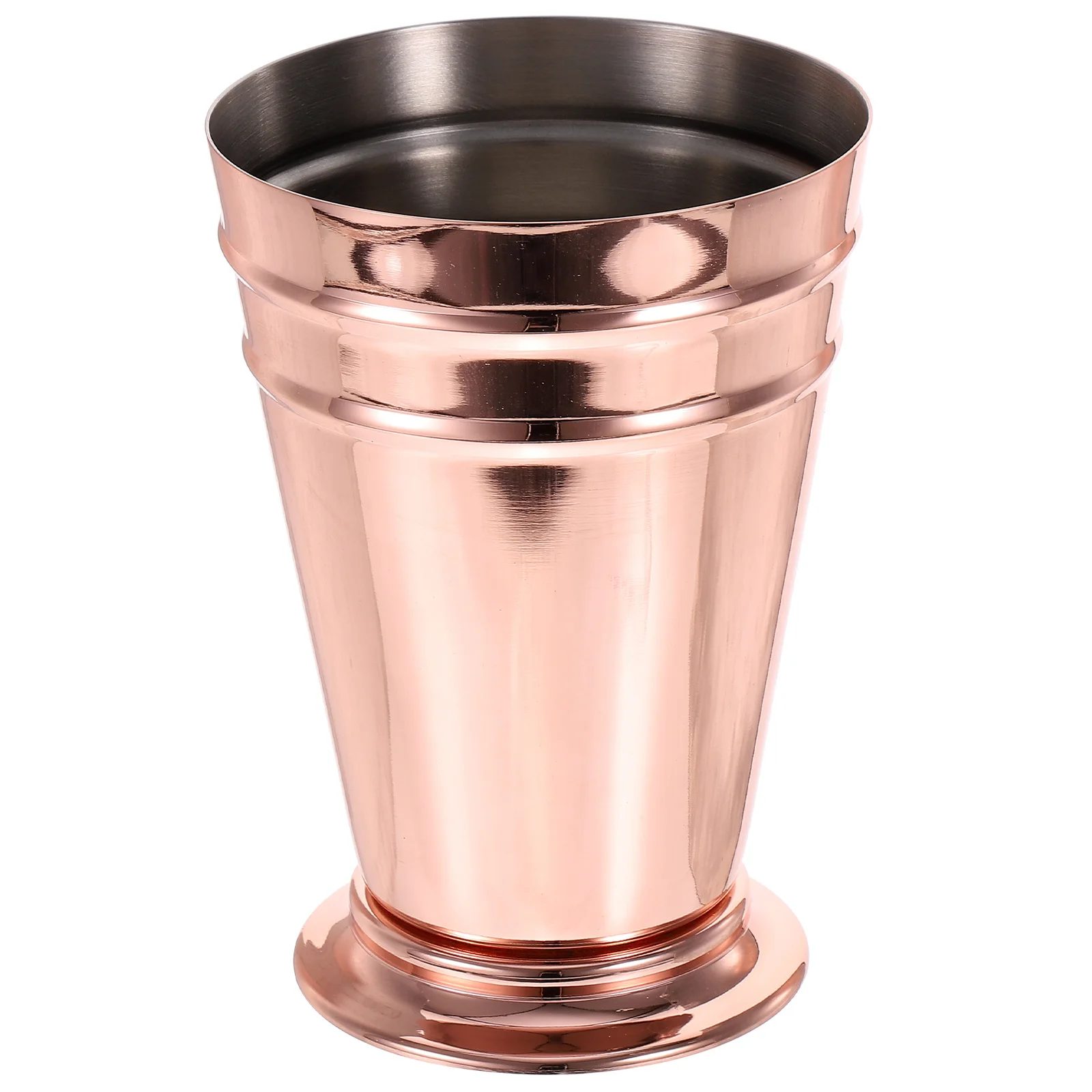 

Stainless Steel Crimping Cocktail Cup Moderate Capacity Reusable Metal Drink Cup for Bar Restaurant Party Crimping Mug